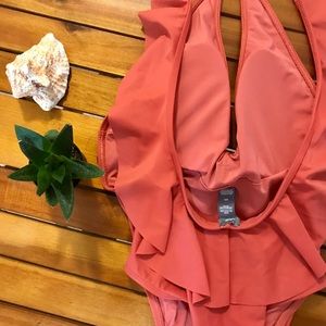 Aerie ruffle-back swimsuit